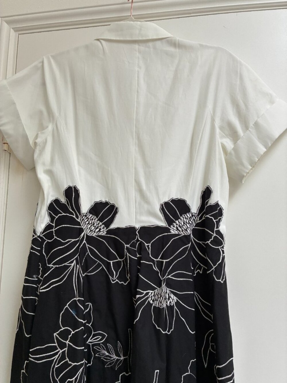 Rickie Freeman for Teri Jon Floral-embroidered Shirtdress - Picture 3 of 13